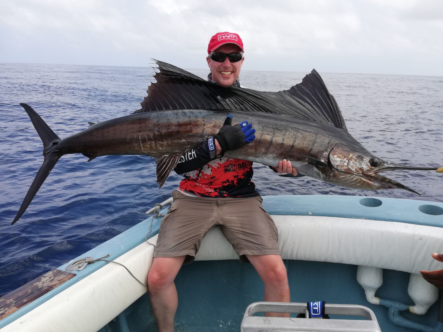 vis gevangen door Thomas